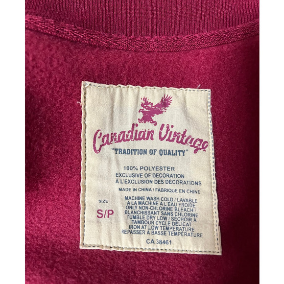 Canadian Vintage Red and Gray Varsity Jacket Size S - Picture 6 of 7